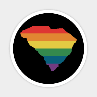 South Carolina State Rainbow Magnet